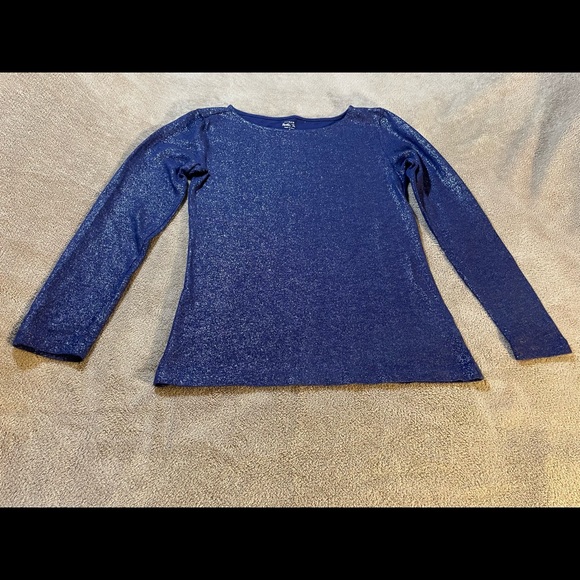 J.Crew Tops| J. Crew Long Sleeve Painter Tee Size S - Navy - Picture 2 of 15